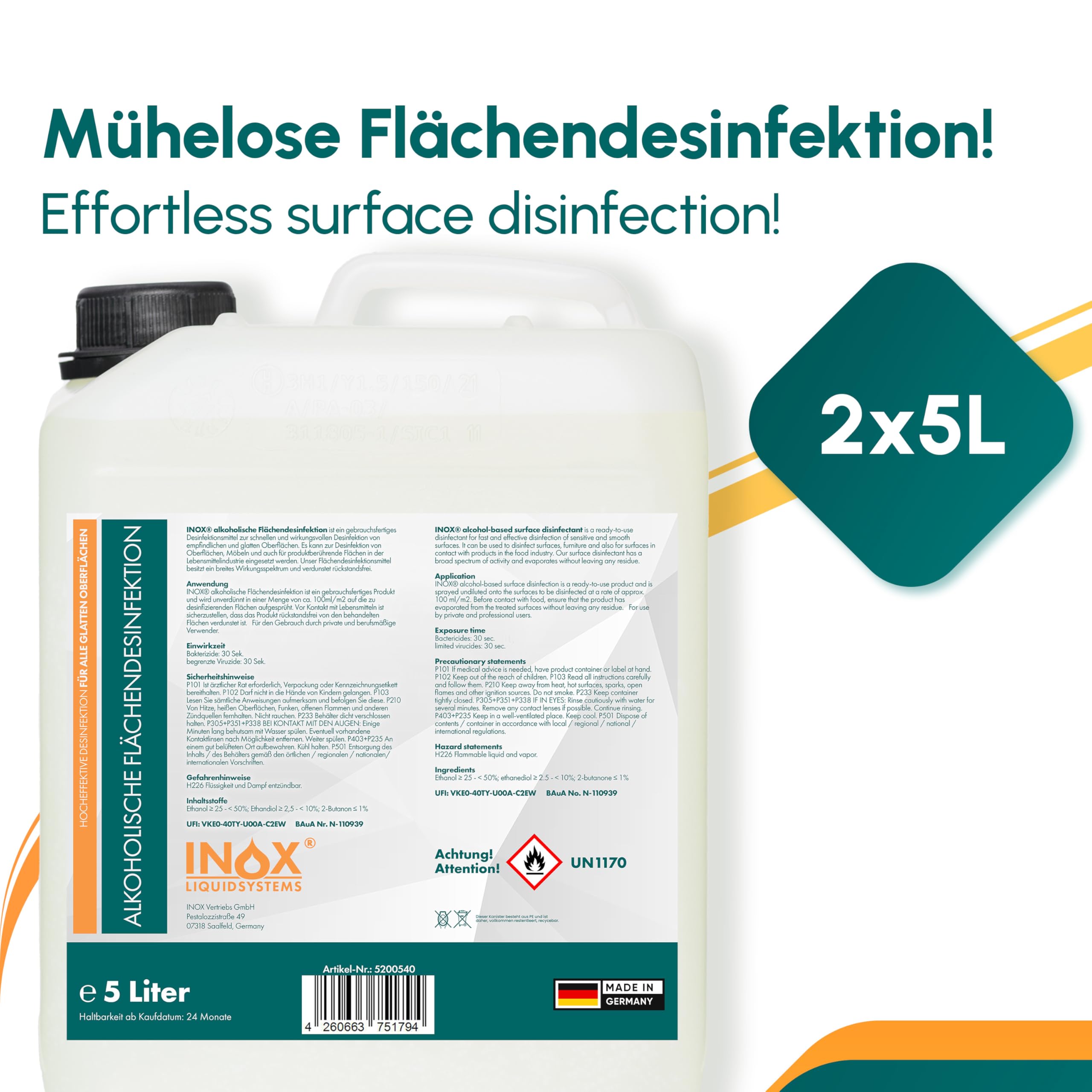 inox-desinfektion-fl-chendesinfektionsmittel-2x5l-alkoholisch image 8