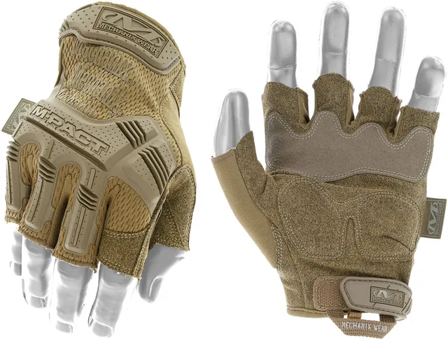mechanix-wear-m-pact-fingerless-arbeitshandschuhe-coyote-d3o image 1