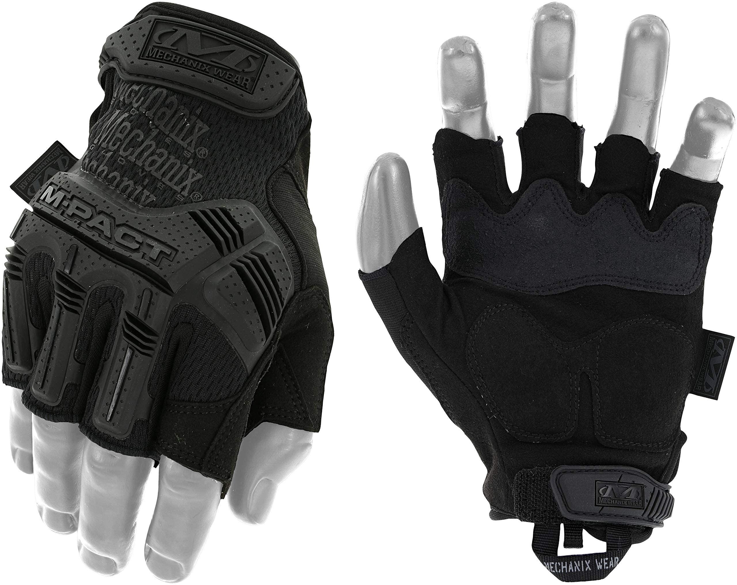 mechanix-wear-m-pact-fingerless-handschuhe-m-schwarz image 1