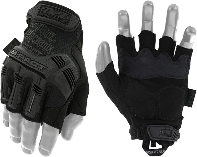 mechanix-wear-m-pact-fingerless-handschuhe-m-schwarz image 1