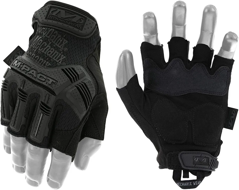 mechanix-wear-m-pact-fingerless-handschuhe-m-schwarz image 1